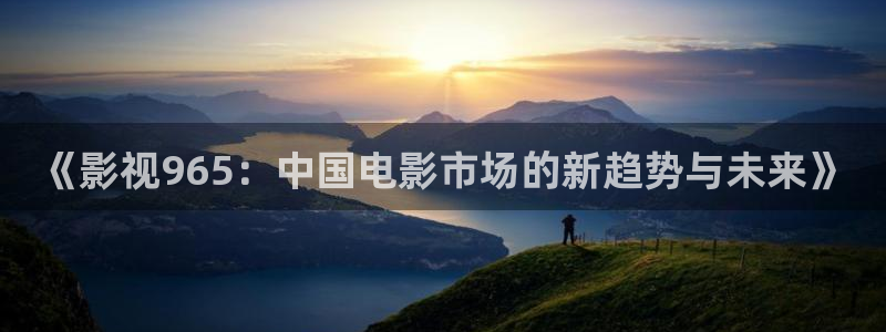 熊猫影院在线观看免费播放：《影视965：中国电影市场的新趋势与未来》